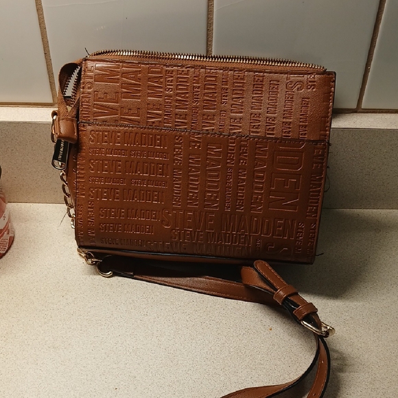 Steve Madden Brown Floral Crossbody Bag - Picture 5 of 6